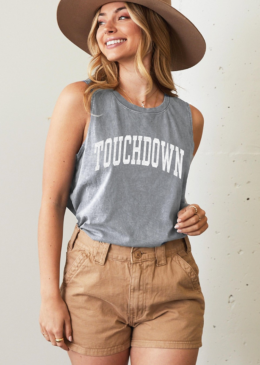 (PRE-ORDER) THE OC TOUCHDOWN MINERAL TANK TOP | VARIOUS COLORS