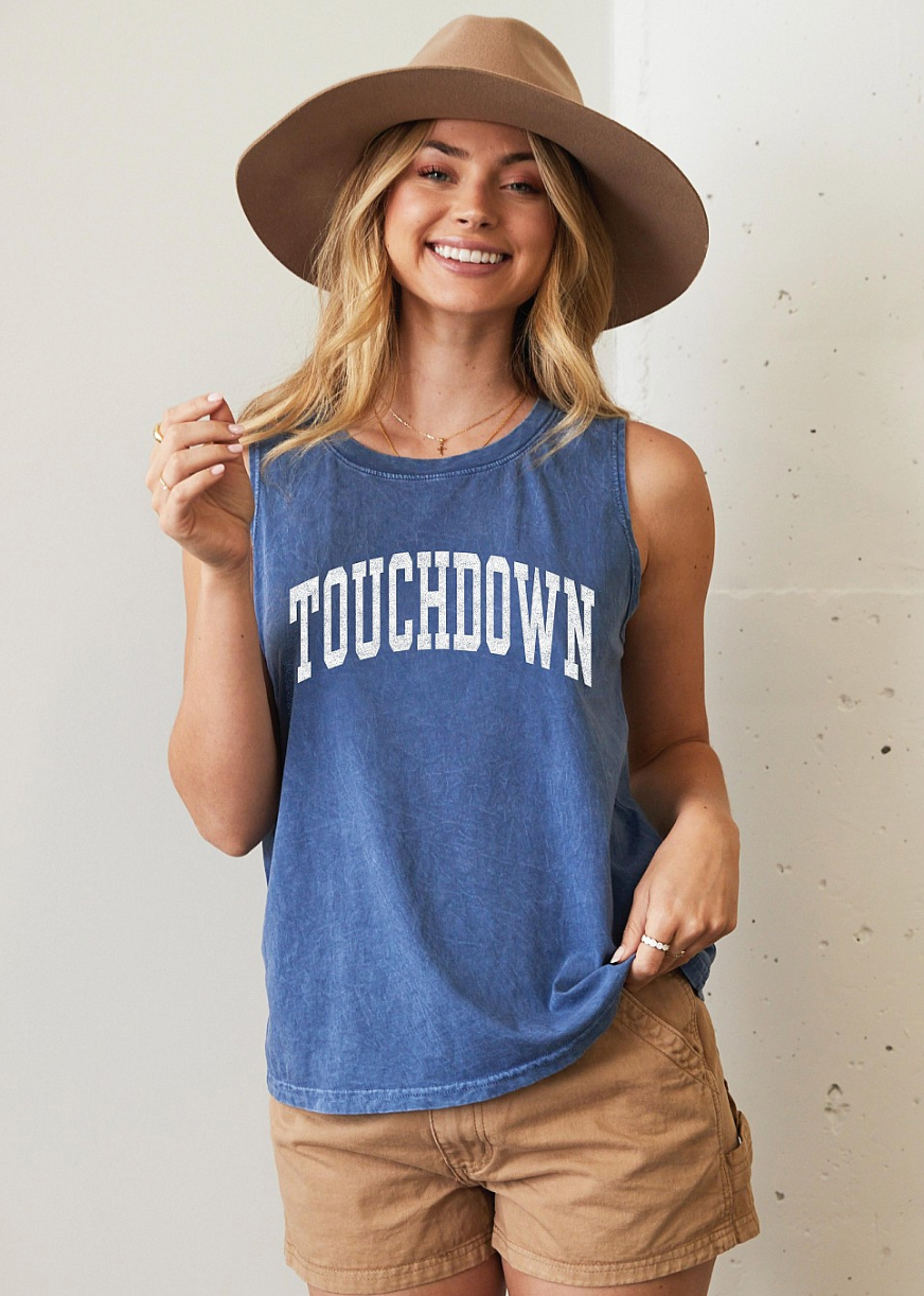 (PRE-ORDER) THE OC TOUCHDOWN MINERAL TANK TOP | VARIOUS COLORS