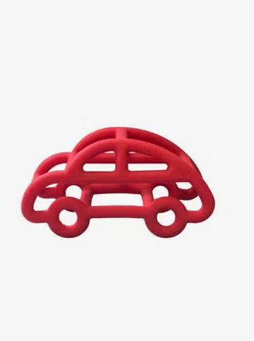 3D SILICONE CAR SILICONE TEETHER | RED