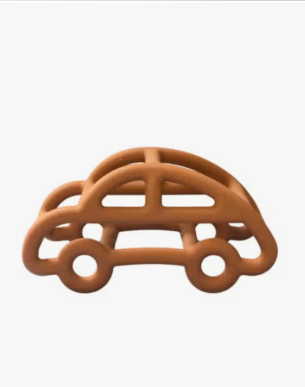 3D SILICONE CAR SILICONE TEETHER | RUST