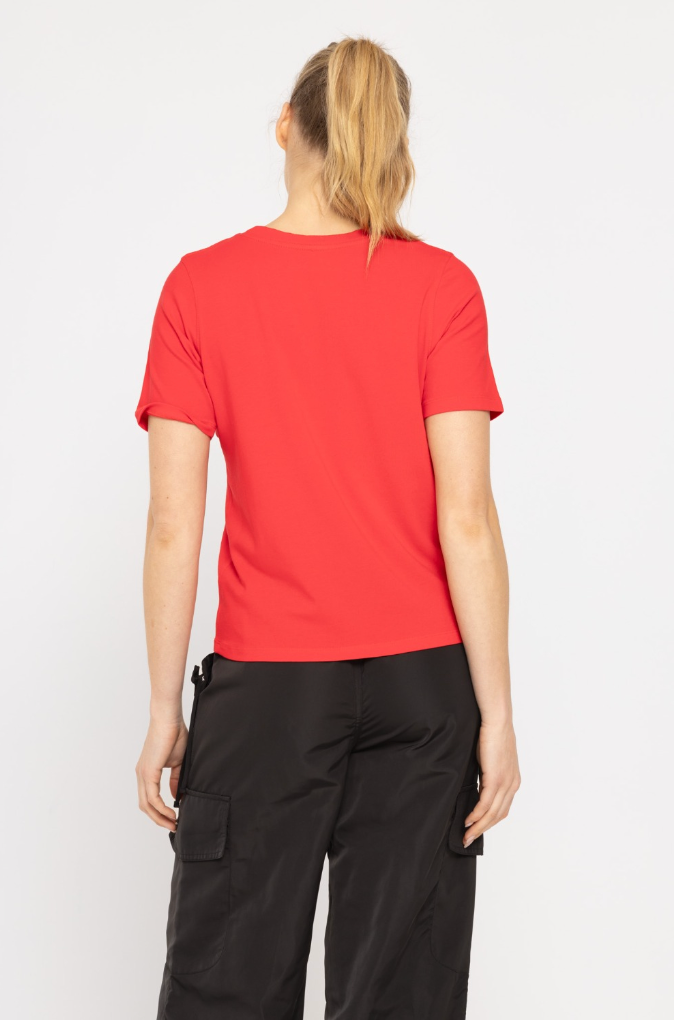 BRITNEY CLASSIC BOXY FIT WOMEN'S TEE | CHERRY