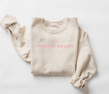 SAVED BY GRACE I'm literally just a girl Pullover (COLLECTIVE