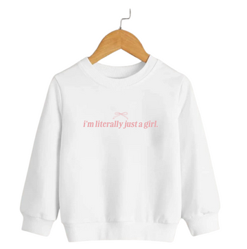 SAVED BY GRACE I'm literally just a girl Kids Pullover (COLLECTIVE)