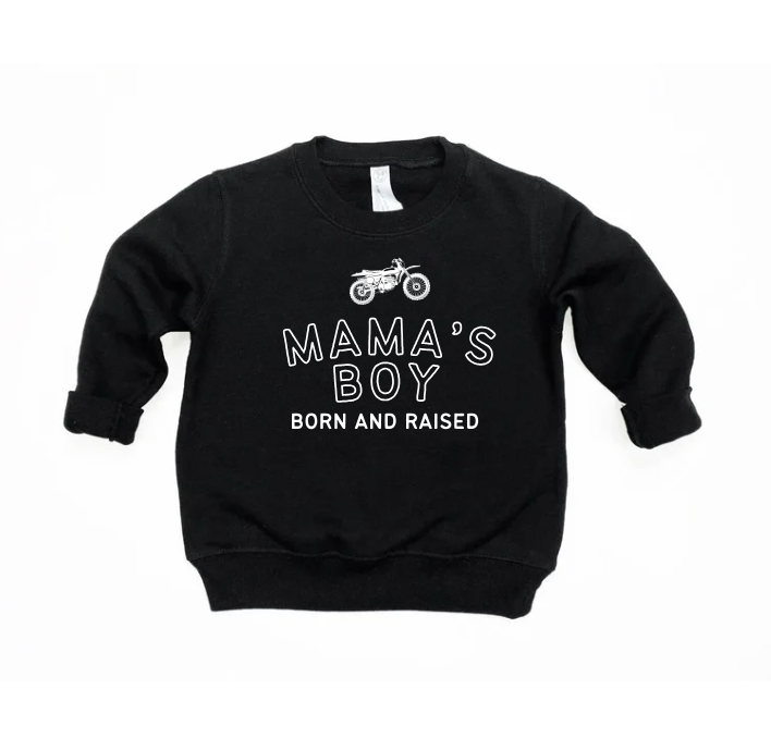 SAVED BY GRACE Mama's Boy Born & Raised Pullover (COLLECTIVE)