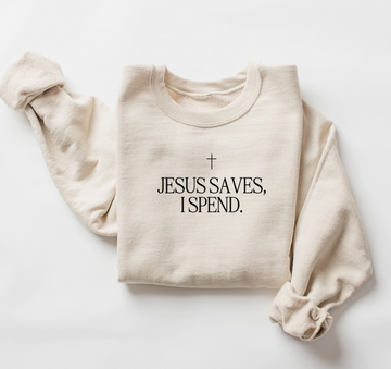 SAVED BY GRACE Jesus Saves, I Spend Pullover (COLLECTIVE)