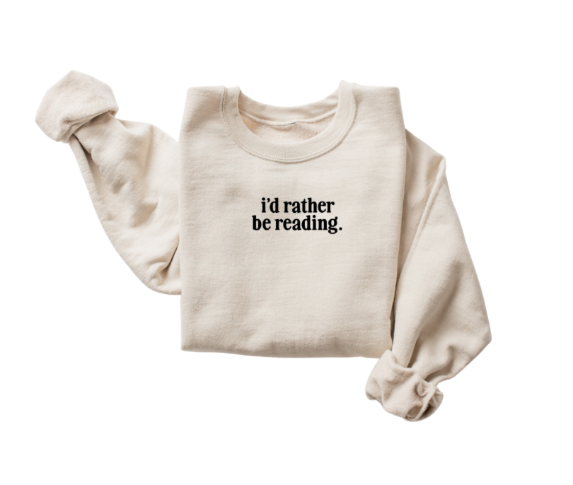 SAVED BY GRACE I'd Rather Be Reading Minimal Pullover (COLLECTIVE)