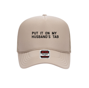 SAVED BY GRACE Put it on my Husband's Tab Minimal Hat (COLLECTIVE)