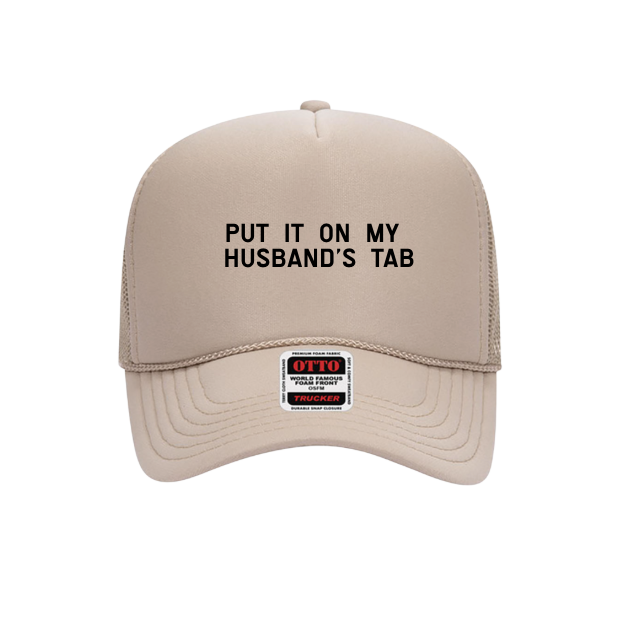 SAVED BY GRACE Put it on my Husband's Tab Minimal Hat (COLLECTIVE)