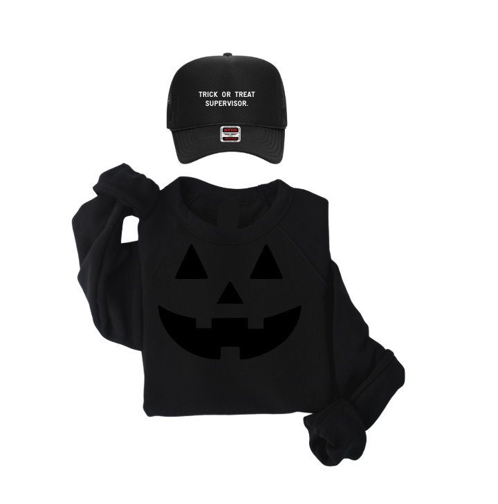 SAVED BY GRACE Neutral Jack-O-Lantern Pullover (COLLECTIVE)