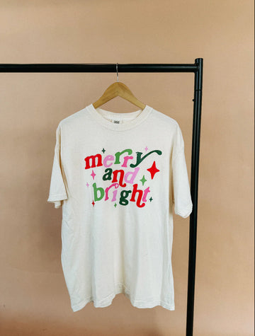 (PRE-ORDER) E+E MERRY + BRIGHT WOMEN'S CHRISTMAS TEE