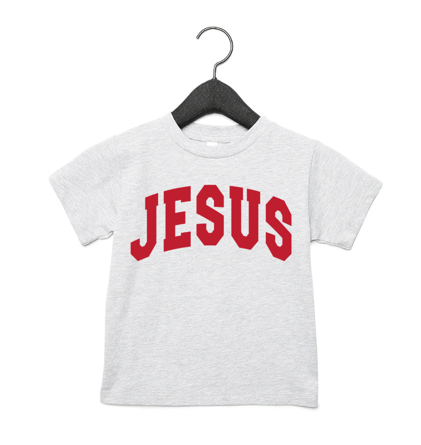 Jesus - Christmas Colors Kids Tee