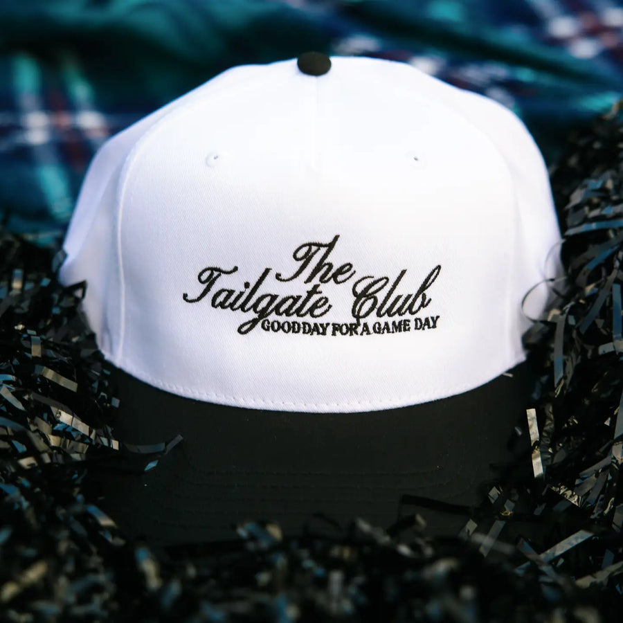 TAILGATE CLUB EMBROIDERED TRUCKER HAT