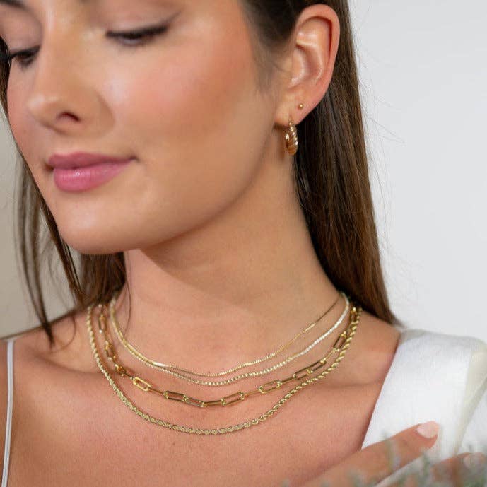 THE SIS KISS CLARA CHAIN NECKLACE | GOLD
