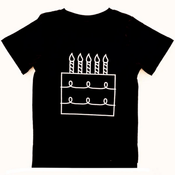 TRILOGY DESIGN CO FIFTH BIRTHDAY CAKE TEE