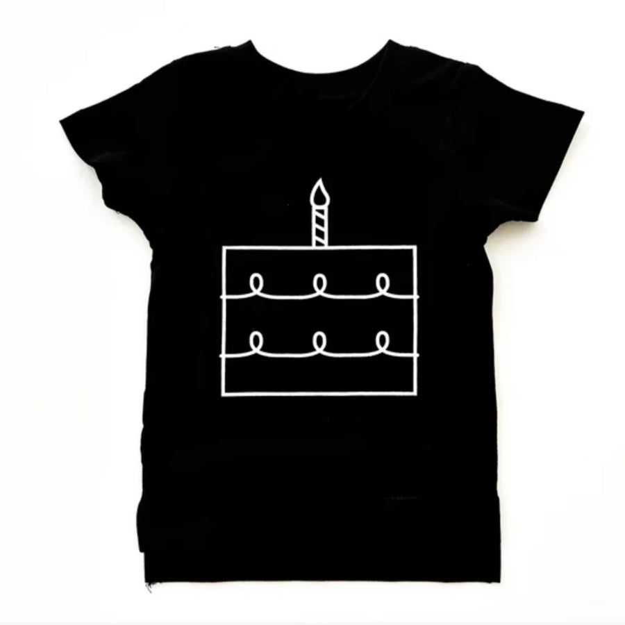 TRILOGY DESIGN CO FIRST BIRTHDAY CAKE TEE