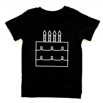 TRILOGY DESIGN CO FOURTH BIRTHDAY CAKE TEE