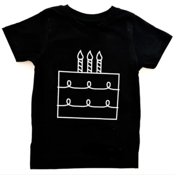 TRILOGY DESIGN CO THIRD BIRTHDAY CAKE TEE | THREE