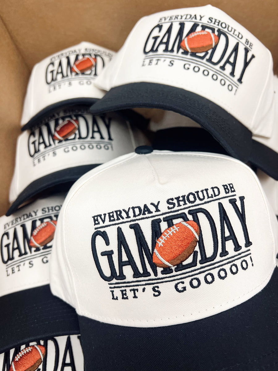 KENZ KUSTOMZ Everyday Should Be Gameday - Black Vintage Trucker Hat (COLLECTIVE)