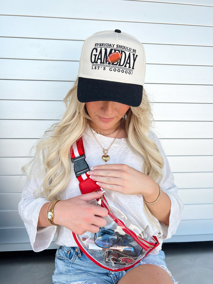 KENZ KUSTOMZ Everyday Should Be Gameday - Black Vintage Trucker Hat (COLLECTIVE)