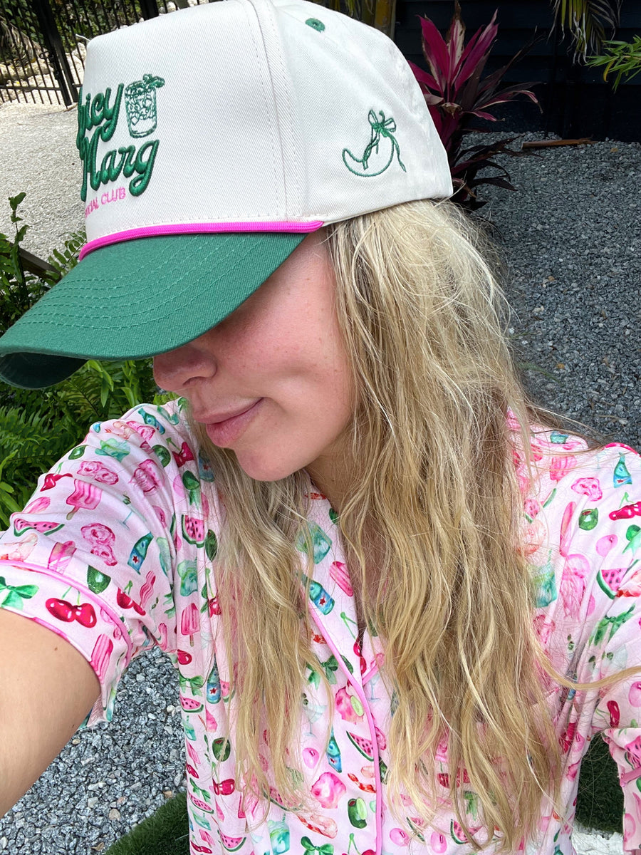 Spicy Marg Social Club - Green Vintage Trucker Hat