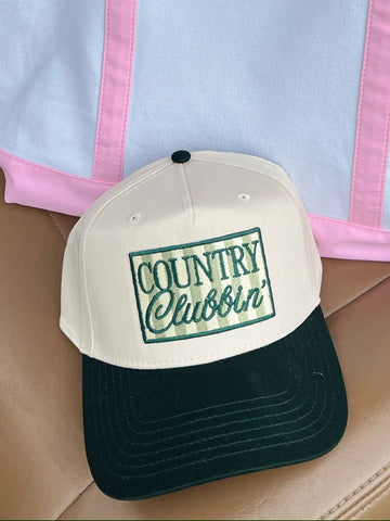 Country Clubbin' - Green Vintage Trucker Hat