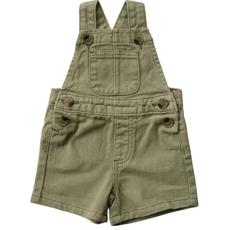 MEBIE BABY Army Green Twill Overall (COLLECTIVE)
