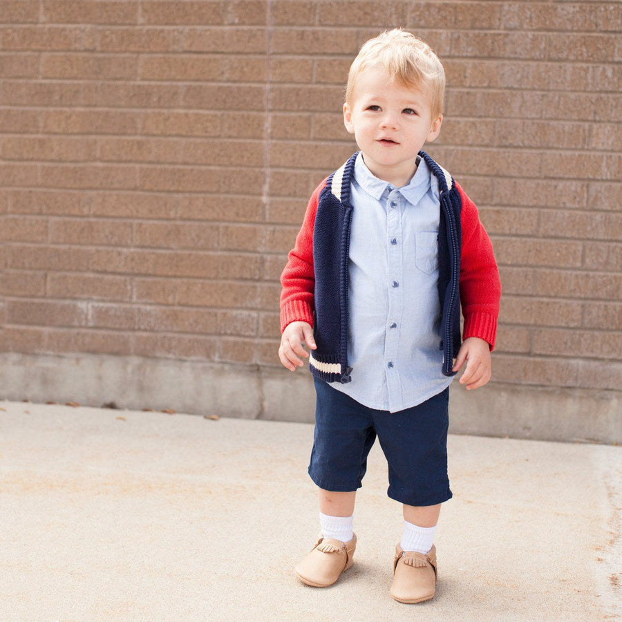 Weathered Brown City Baby Shoe