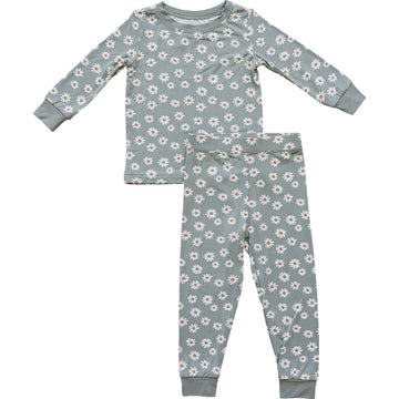 MEBIE BABY Light Green Daisy Bamboo Cozy Set (COLLECTIVE)