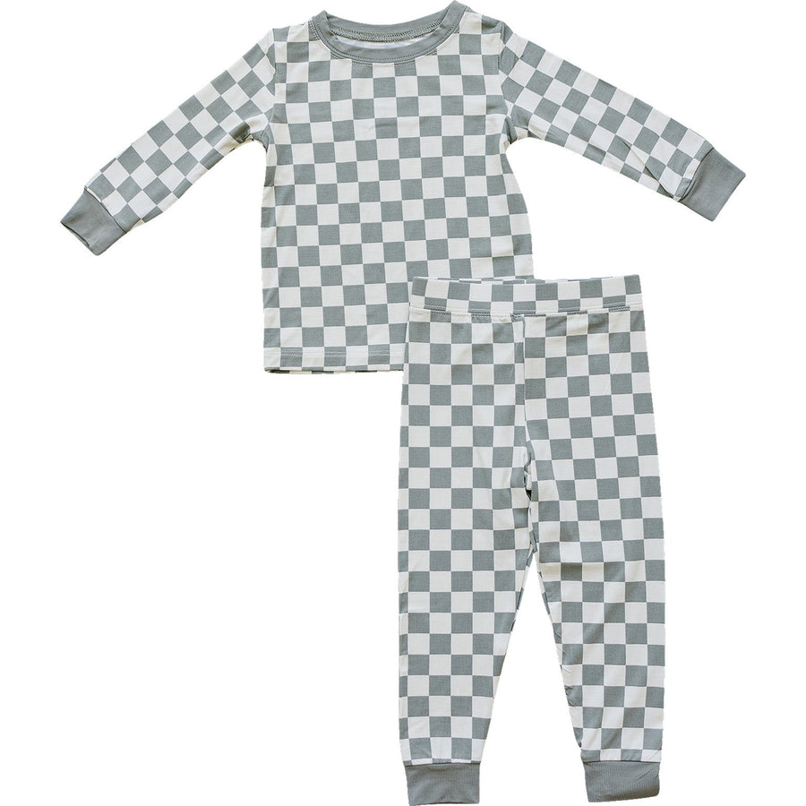 MEBIE BABY Light Green Checkered Bamboo Cozy Set (COLLECTIVE)