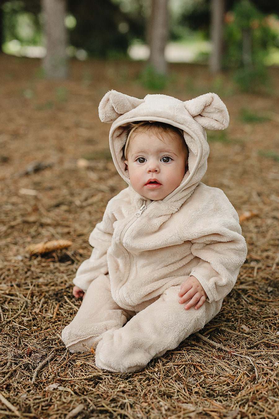 MEBIE BABY Fleece Bear Hooded Zipper (COLLECTIVE)