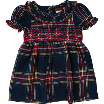 MEBIE BABY Christmas Plaid Smocked Dress (COLLECTIVE)