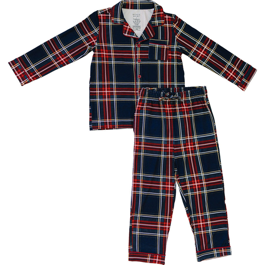 MEBIE BABY Christmas Plaid Collared Pajama Set (COLLECTIVE)