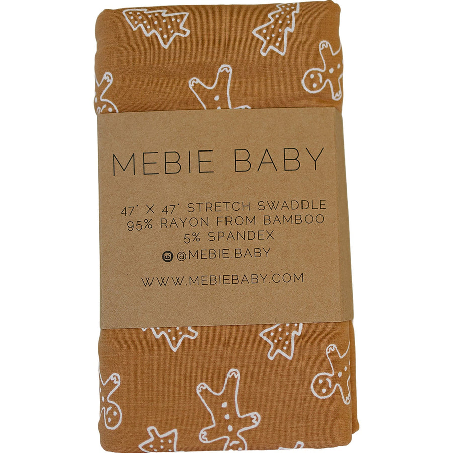 MEBIE BABY Gingerbread Bamboo Stretch Swaddle (COLLECTIVE)