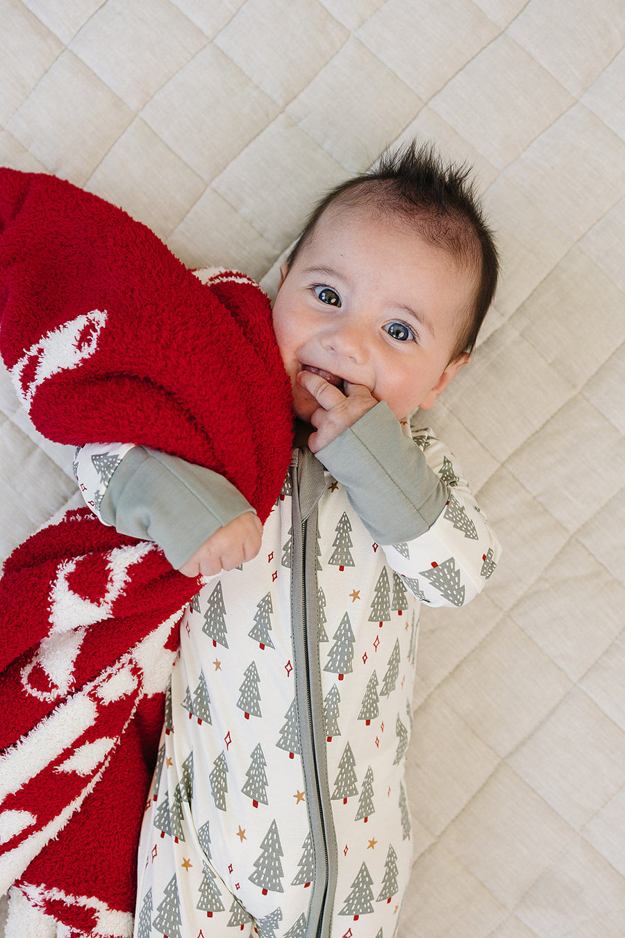 MEBIE BABY Christmas Trees Bamboo Zipper (COLLECTIVE)