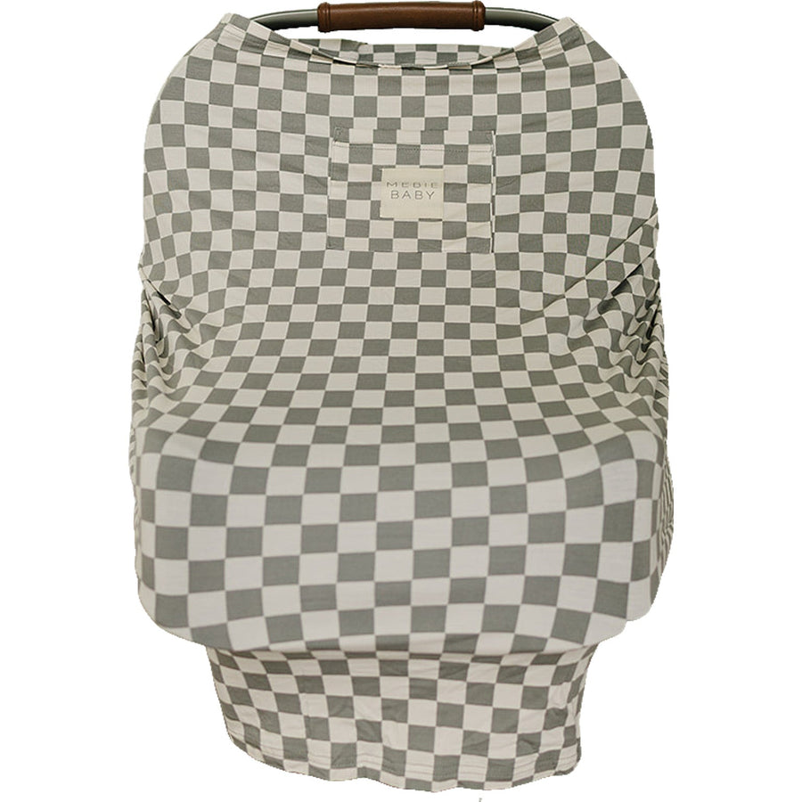 Light Green Checkered Bamboo Multi-Use Cover