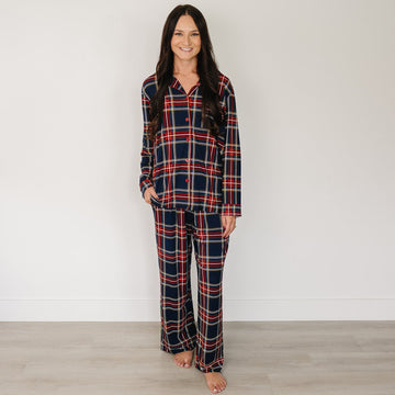 MEBIE BABY Adult Christmas Plaid Pajama Set (COLLECTIVE)