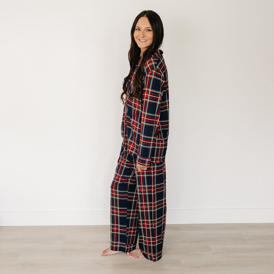 MEBIE BABY Adult Christmas Plaid Pajama Set (COLLECTIVE)