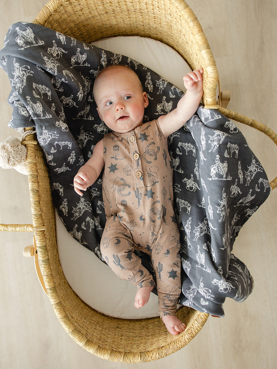 MEBIE BABY WILD WEST TANK ROMPER (COLLECTIVE)