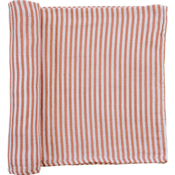Pink Stripes Muslin Swaddle Blanket