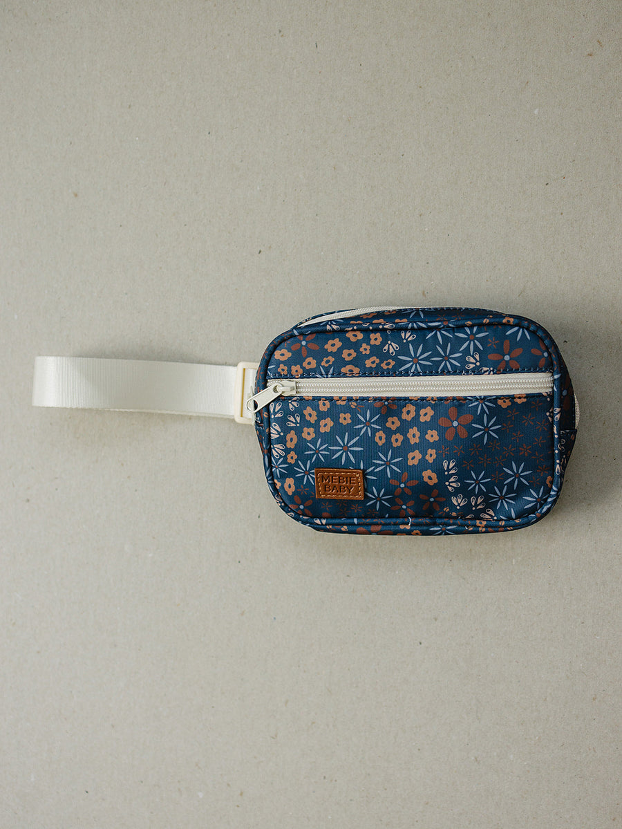 MEBIE BABY NAVY FLORAL MINI FANNY PACK (COLLECTIVE)