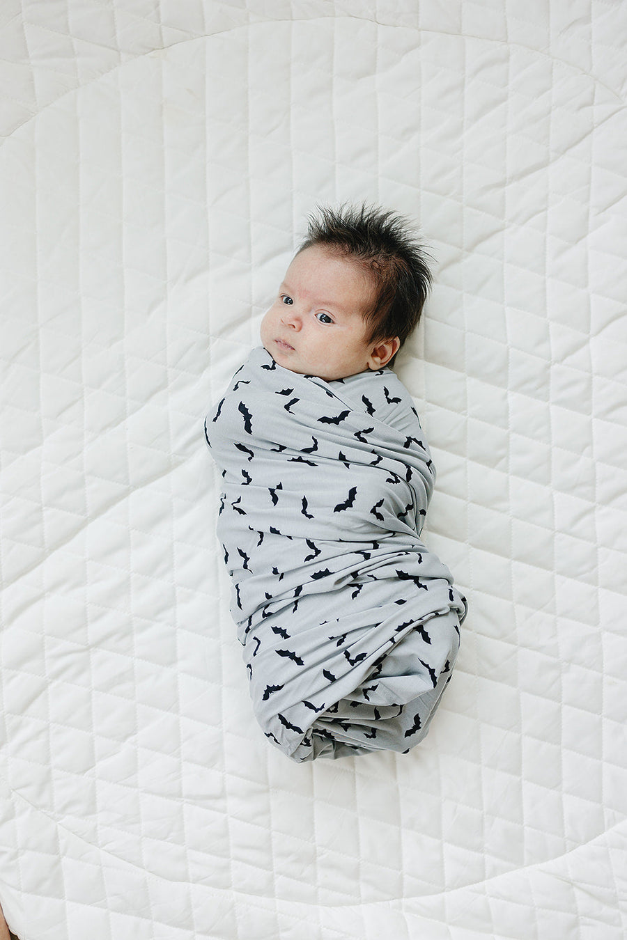 MEBIE BABY Bats Bamboo Stretch Swaddle (COLLECTIVE)