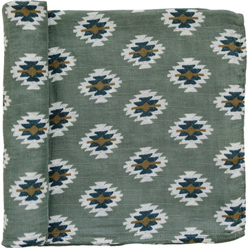 Southwest Aztec Muslin Swaddle Blanket