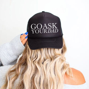 GO ASK YOUR DAD TRUCKER HAT | BLACK