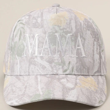 MAMA EMBROIDERED HAT | BEIGE CAMO