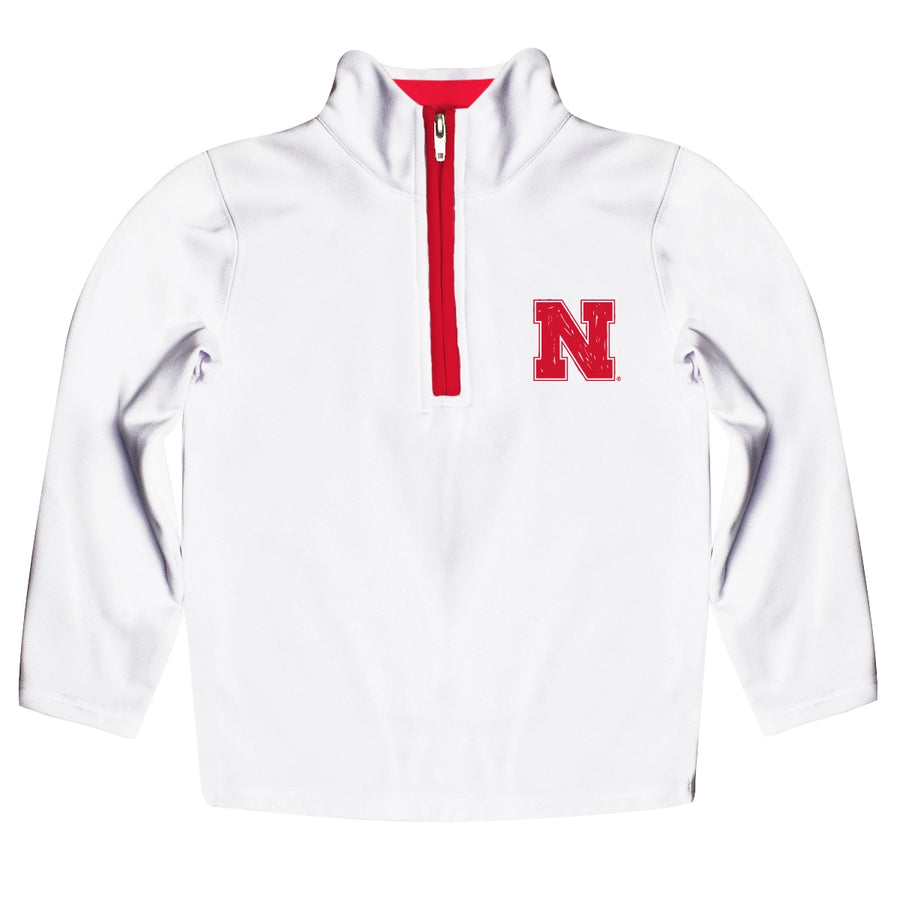 (PRE-ORDER) NCAA HAND SKETCHED YOUTH/KIDS QUARTER ZIP | NEBRASKA