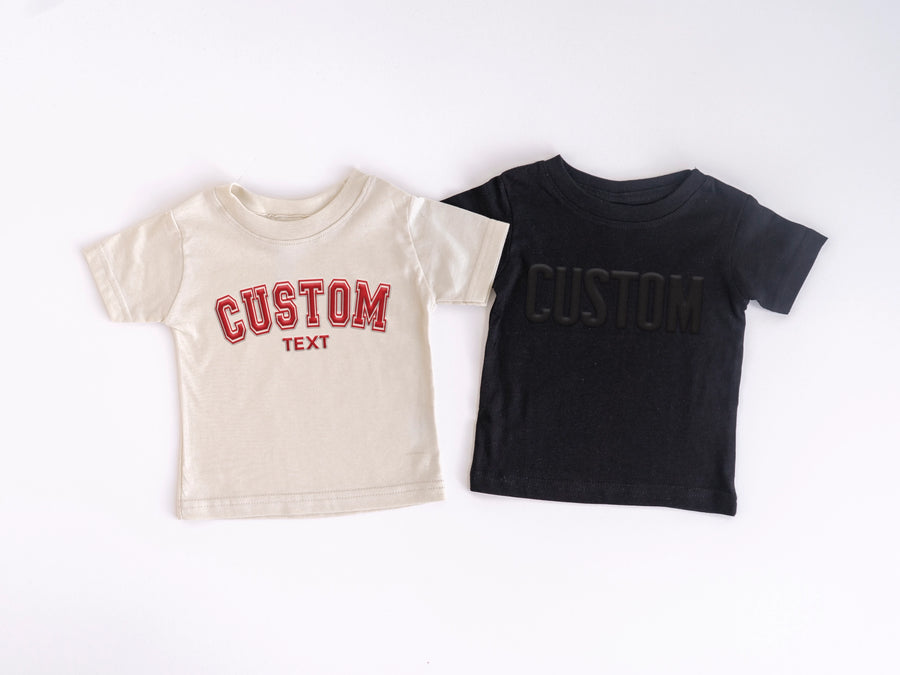 (PRE-ORDER) CUSTOM SHOP KID'S PUFF PRINT TEES