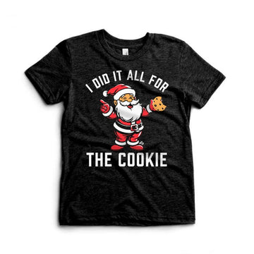 LEDGER ALL FOR THE COOKIE CHRISTMAS TEE | HEATHER BLACK