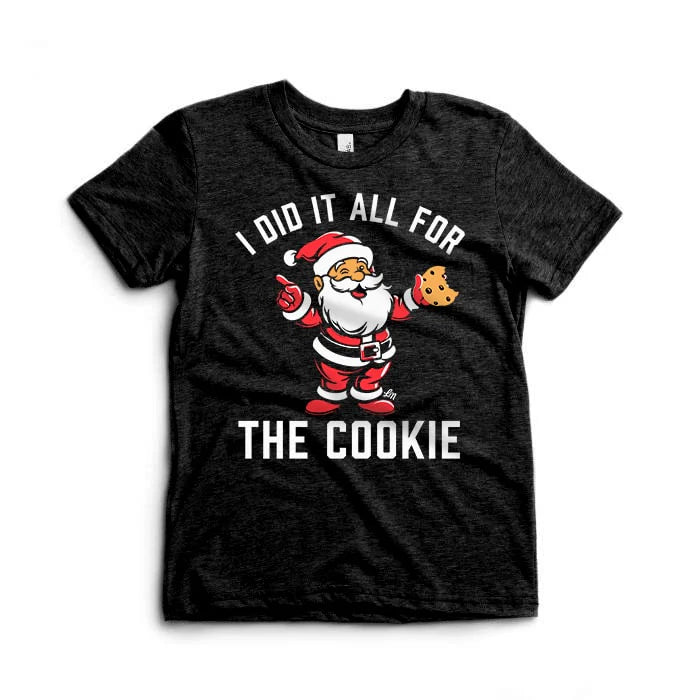 LEDGER ALL FOR THE COOKIE CHRISTMAS TEE | HEATHER BLACK