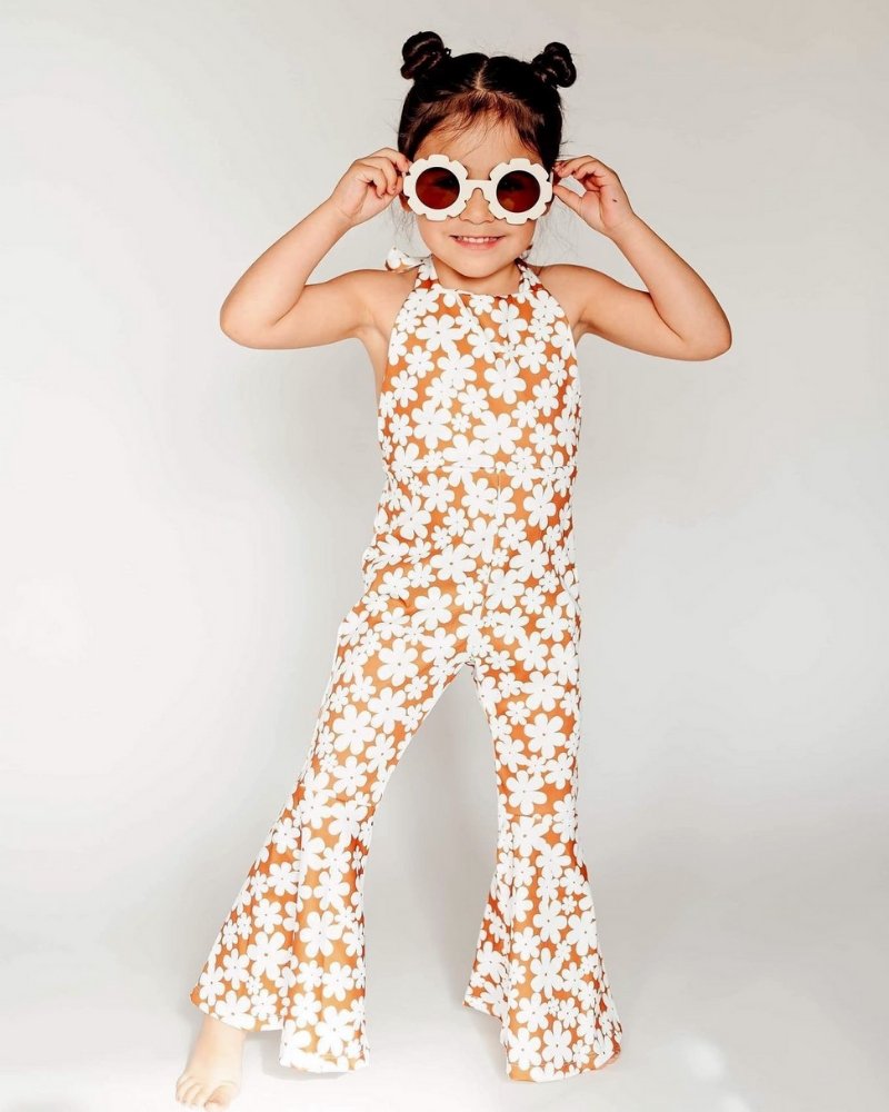BAILEY'S BLOSSOMS Andi Pleated Bell Bottom Jumpsuit - Flower Child (COLLECTIVE)