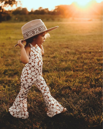 BAILEY'S BLOSSOMS Andi Pleated Bell Bottom Jumpsuit - Flower Child (COLLECTIVE)